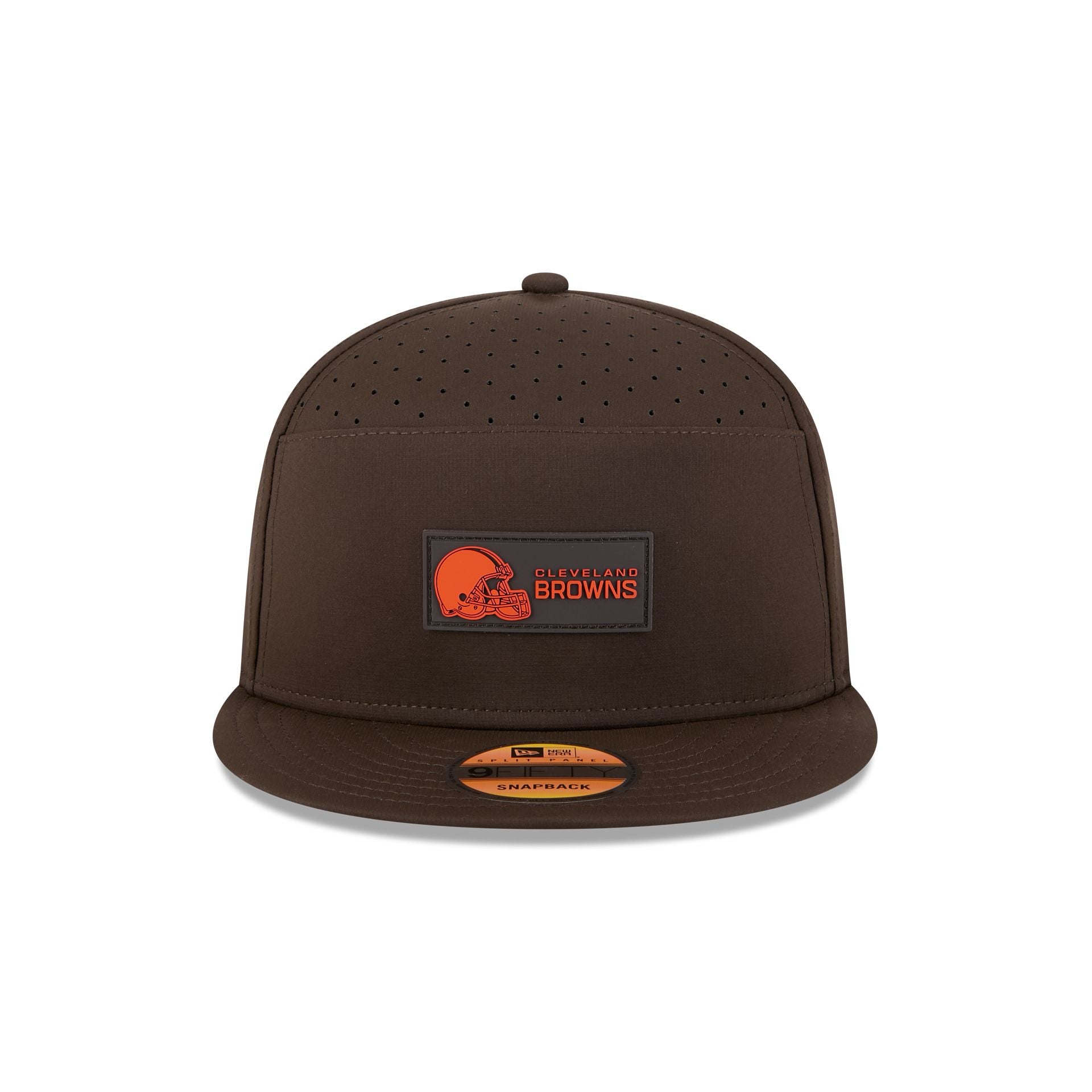 Cleveland Browns 2025 Sideline Hot Weather Split Panel 9FIFTY Snapback Hat