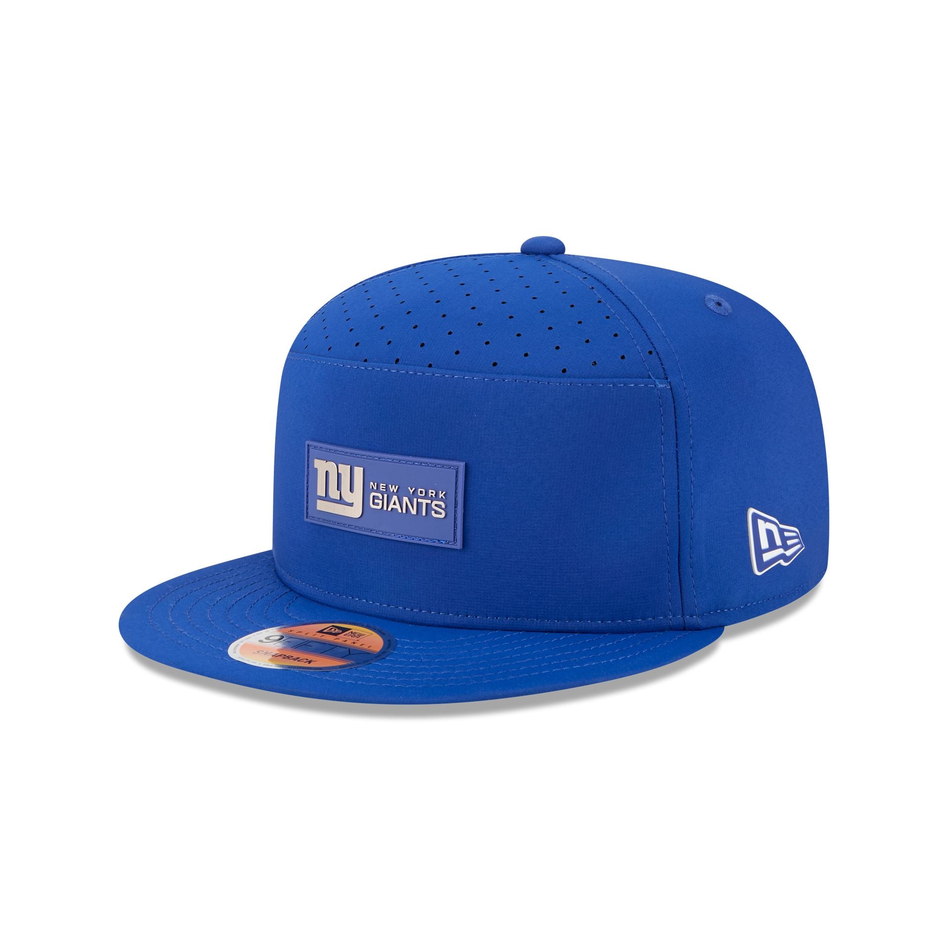 New York Giants 2025 Sideline Hot Weather Split Panel 9FIFTY Snapback Hat