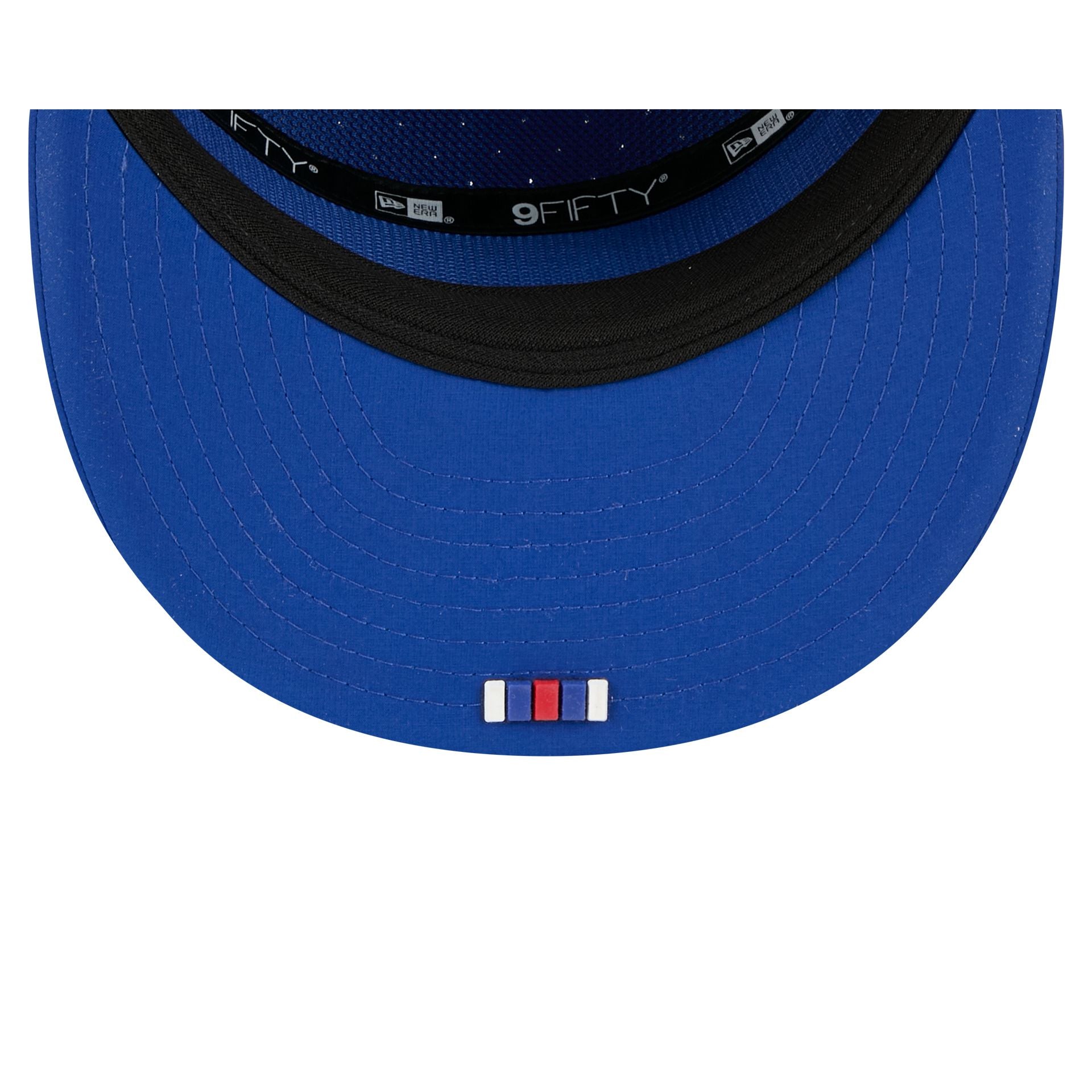 New York Giants 2025 Sideline Hot Weather Split Panel 9FIFTY Snapback Hat