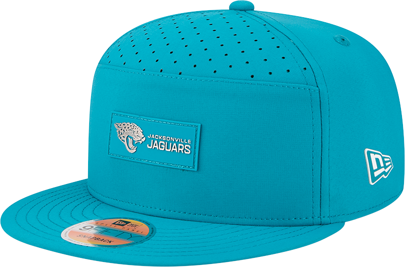 Jacksonville Jaguars 2025 Sideline Hot Weather Split Panel 9FIFTY Snapback Hat