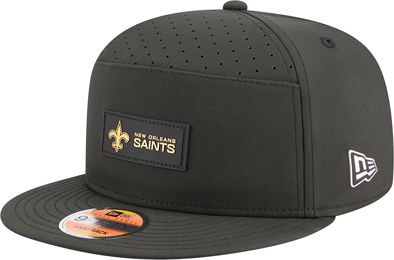 New Orleans Saints 2025 Sideline Hot Weather Split Panel 9FIFTY Snapback Hat