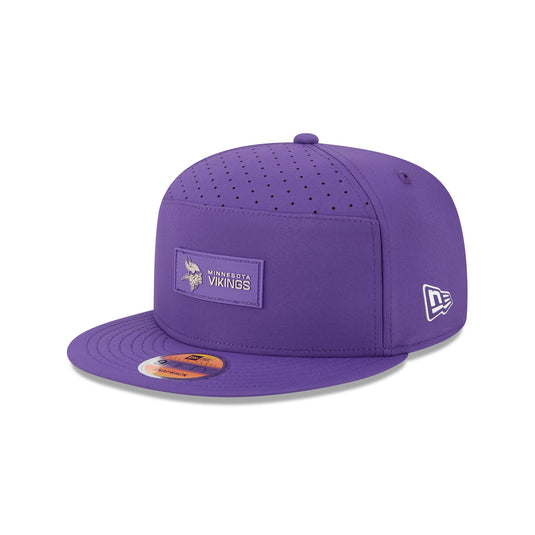 Minnesota Vikings 2025 Sideline Hot Weather Split Panel 9FIFTY Snapback Hat - New Era Cap
