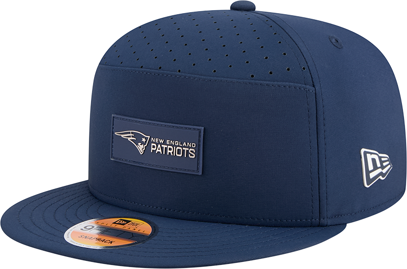 New England Patriots 2025 Sideline Hot Weather Split Panel 9FIFTY Snapback Hat