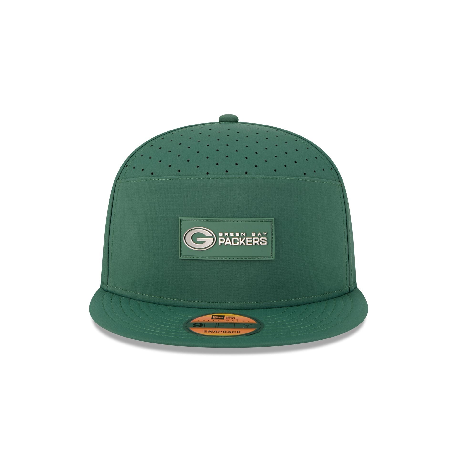 Green Bay Packers 2025 Sideline Hot Weather Split Panel 9FIFTY Snapback Hat