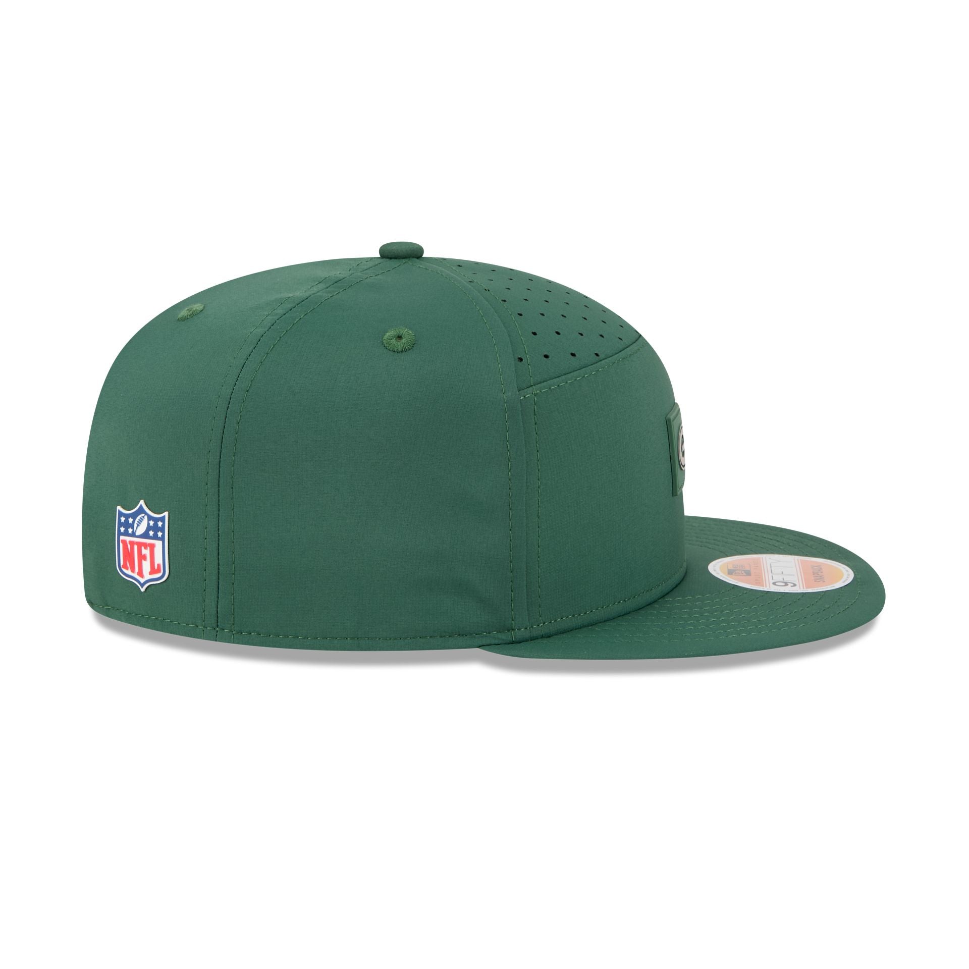 Green Bay Packers 2025 Sideline Hot Weather Split Panel 9FIFTY Snapback Hat