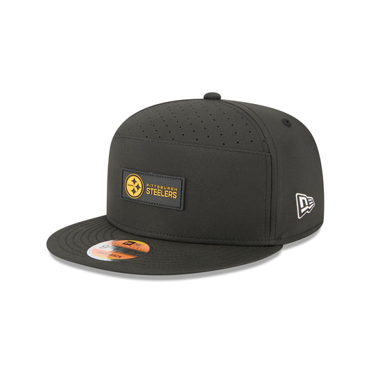 Pittsburgh Steelers 2025 Sideline Hot Weather Split Panel 9FIFTY Snapback Hat - New Era Cap