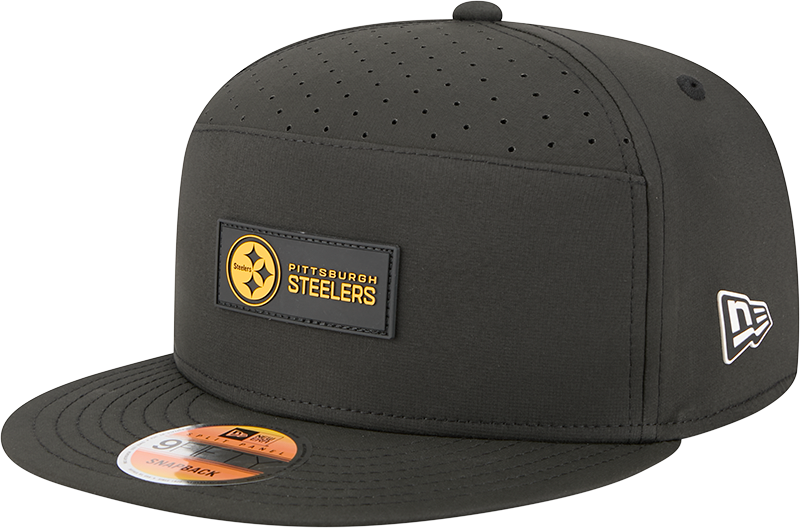 Pittsburgh Steelers 2025 Sideline Hot Weather Split Panel 9FIFTY Snapback Hat
