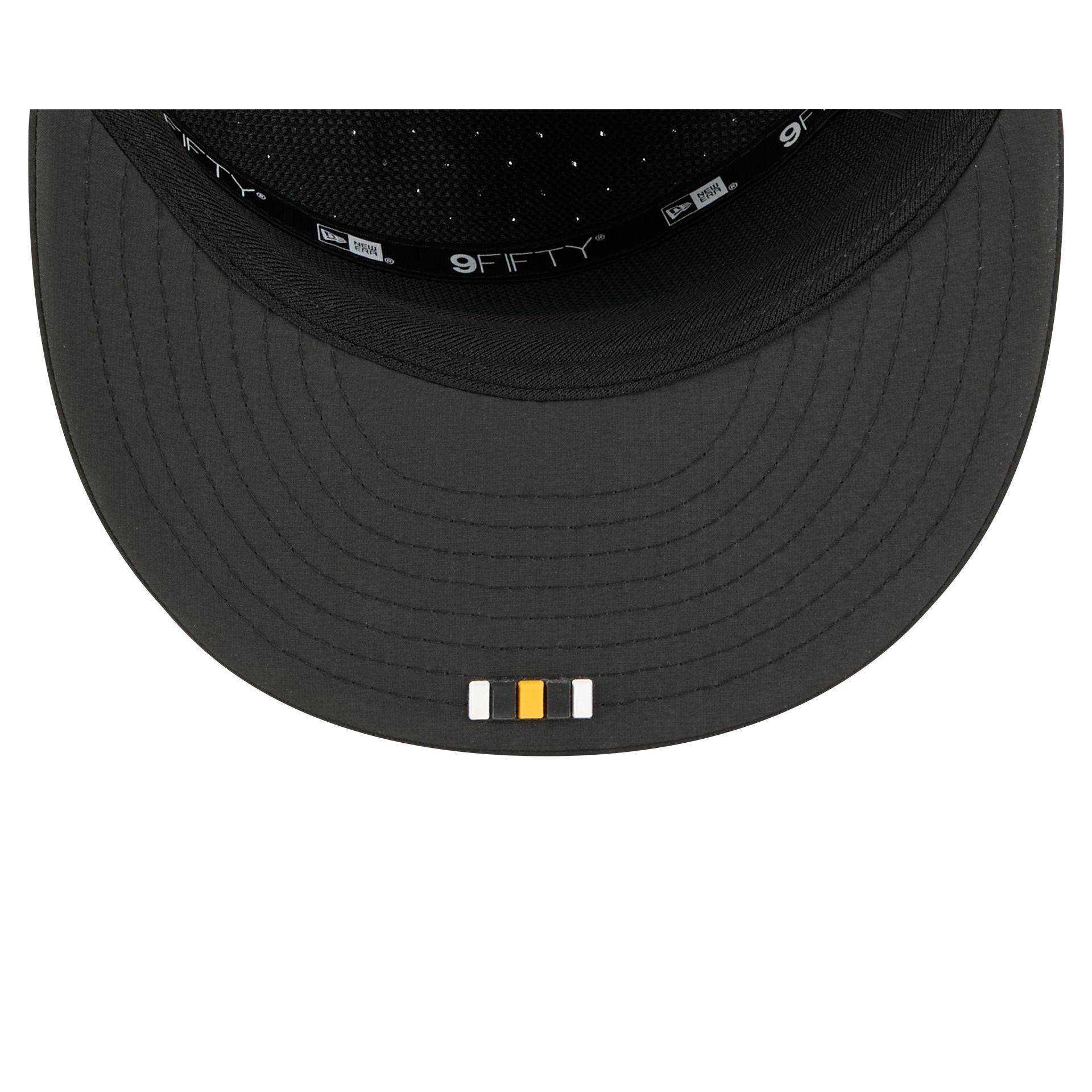 Pittsburgh Steelers 2025 Sideline Hot Weather Split Panel 9FIFTY Snapback Hat