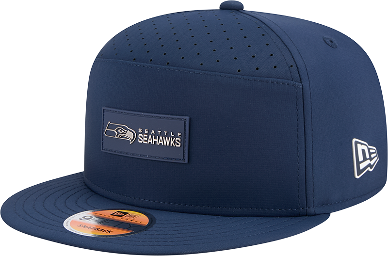 Seattle Seahawks 2025 Sideline Hot Weather Split Panel 9FIFTY Snapback Hat