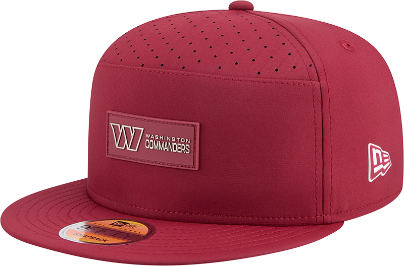 Washington Commanders 2025 Sideline Hot Weather Split Panel 9FIFTY Snapback Hat