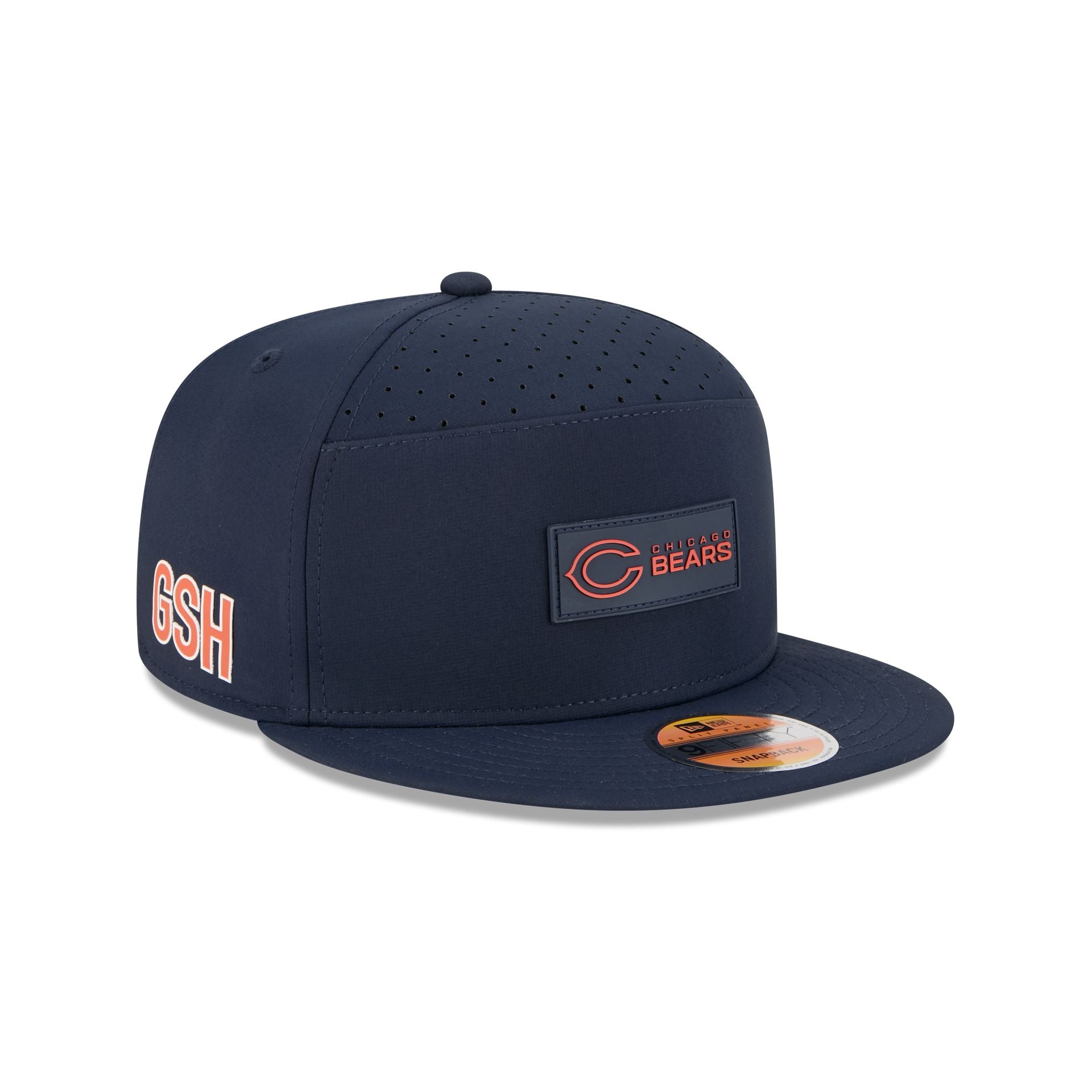 Chicago Bears 2025 Sideline Hot Weather Split Panel 9FIFTY Snapback Hat