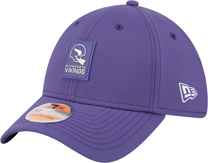 Minnesota Vikings 2025 Sideline Hot Weather Historic 39THIRTY Stretch Fit Hat