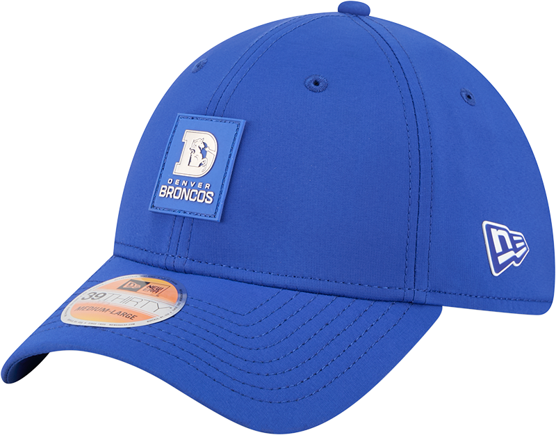 Denver Broncos 2025 Sideline Hot Weather Historic 39THIRTY Stretch Fit Hat