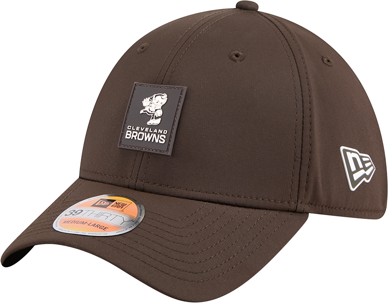 Cleveland Browns 2025 Sideline Hot Weather Historic 39THIRTY Stretch Fit Hat