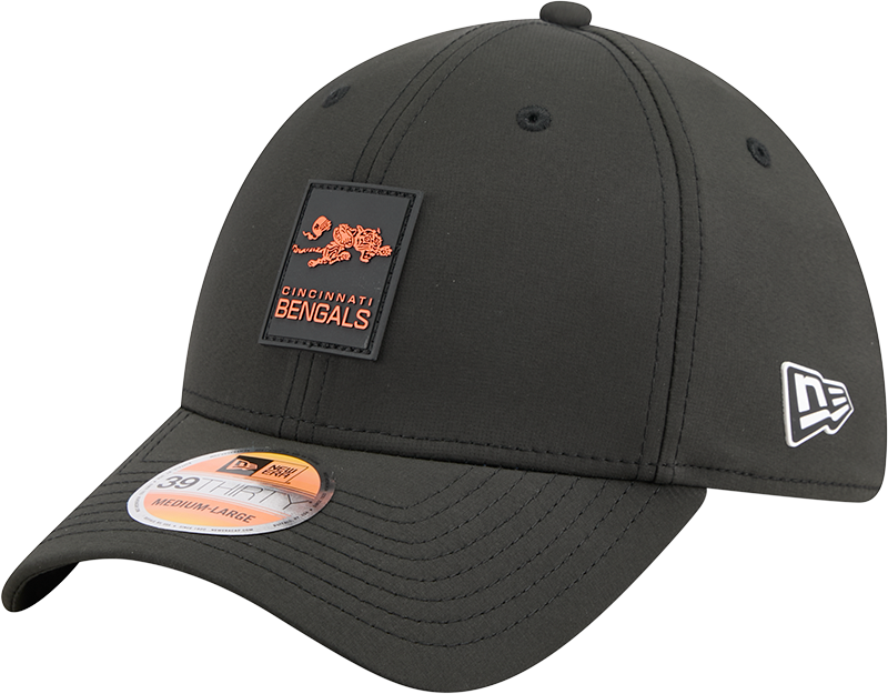 Cincinnati Bengals 2025 Sideline Hot Weather Historic 39THIRTY Stretch Fit Hat