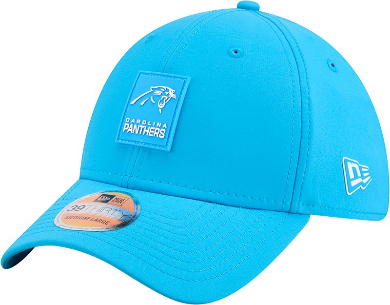 Carolina Panthers 2025 Sideline Hot Weather 39THIRTY Stretch Fit Hat