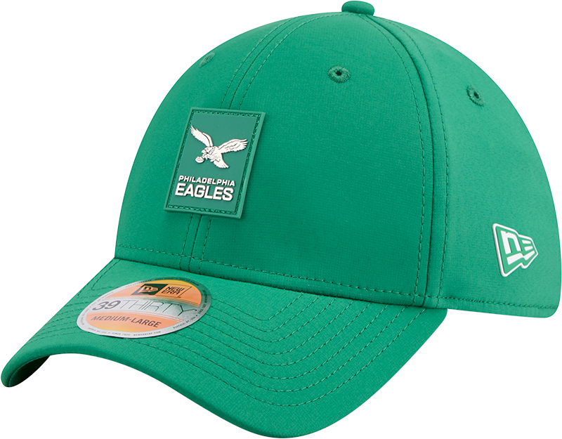 Philadelphia Eagles 2025 Sideline Hot Weather Historic 39THIRTY Stretch Fit Hat