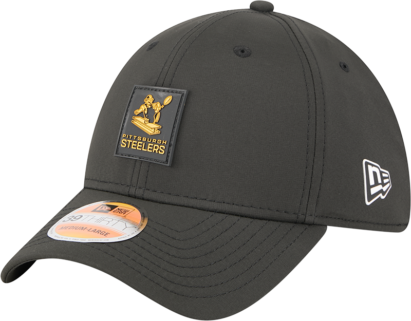 Pittsburgh Steelers 2025 Sideline Hot Weather Historic 39THIRTY Stretch Fit Hat