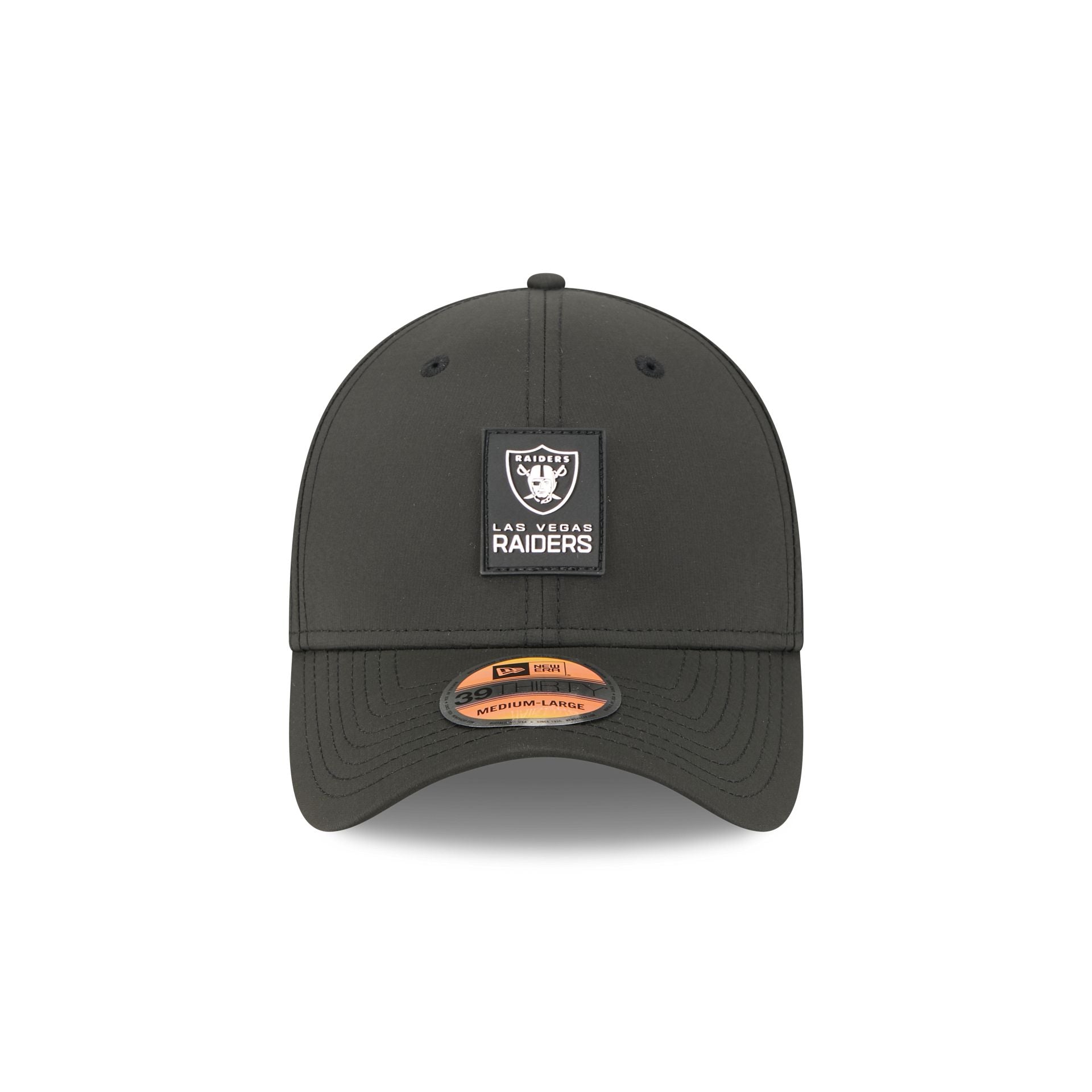 Las Vegas Raiders 2025 Sideline Hot Weather 39THIRTY Stretch Fit Hat