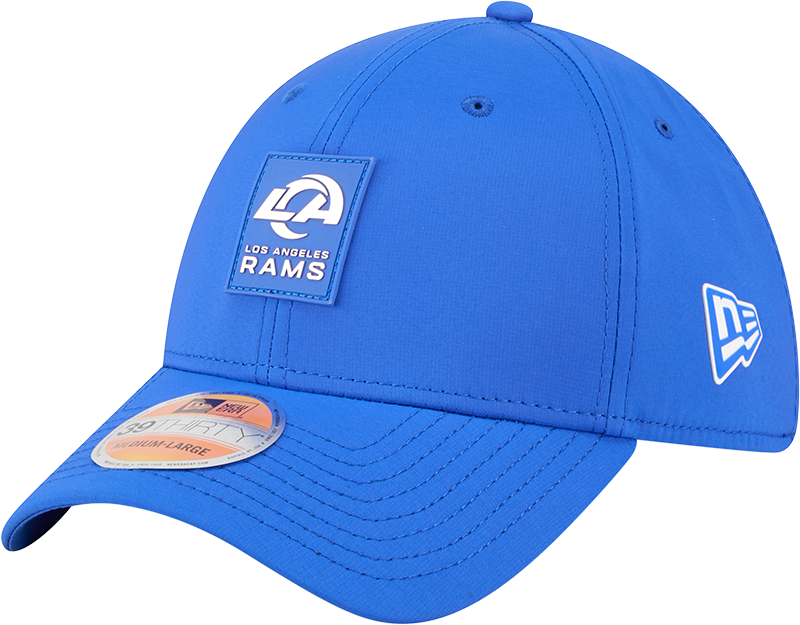 Los Angeles Rams 2025 Sideline Hot Weather 39THIRTY Stretch Fit Hat