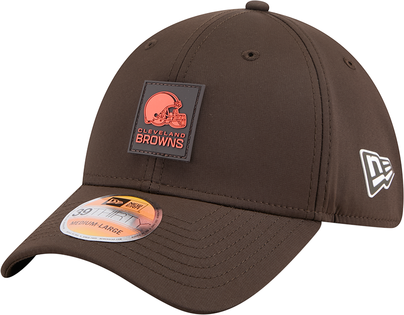 Cleveland Browns 2025 Sideline Hot Weather 39THIRTY Stretch Fit Hat