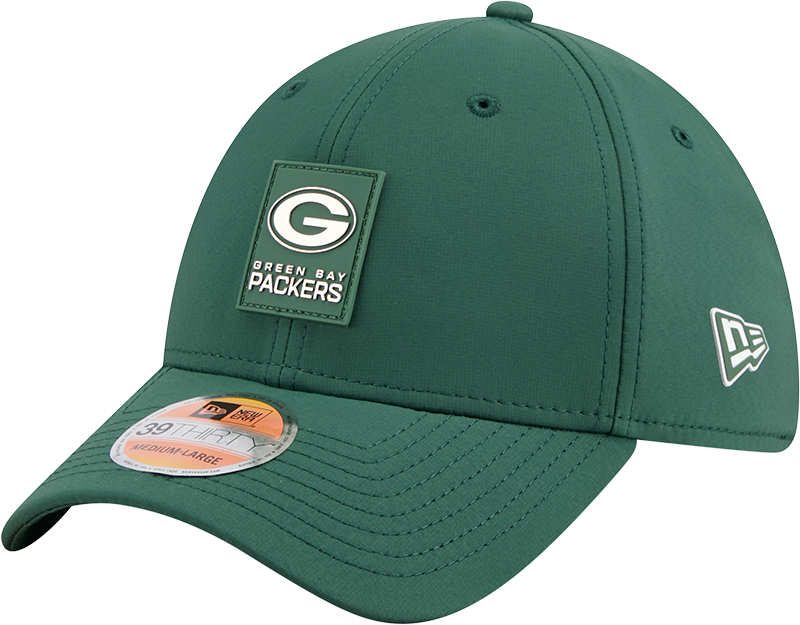 Green Bay Packers 2025 Sideline Hot Weather 39THIRTY Stretch Fit Hat