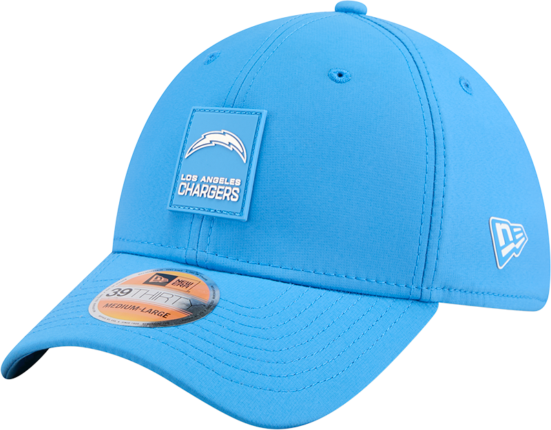 Los Angeles Chargers 2025 Sideline Hot Weather 39THIRTY Stretch Fit Hat