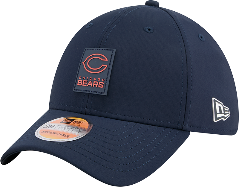 Chicago Bears 2025 Sideline Hot Weather 39THIRTY Stretch Fit Hat