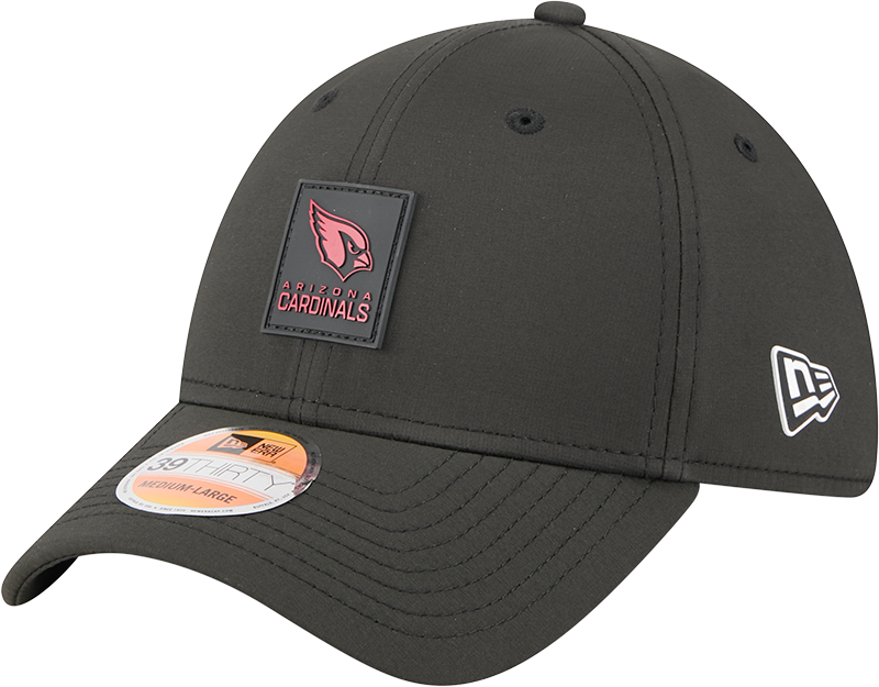 Arizona Cardinals 2025 Sideline Hot Weather Black 39THIRTY Stretch Fit Hat