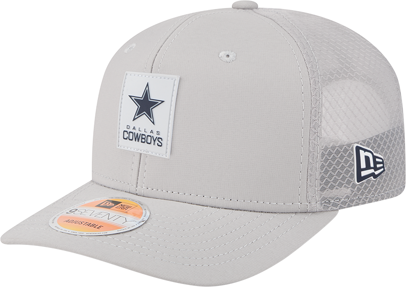 Dallas Cowboys 2025 Sideline Hot Weather Gray 9SEVENTY Trucker Hat