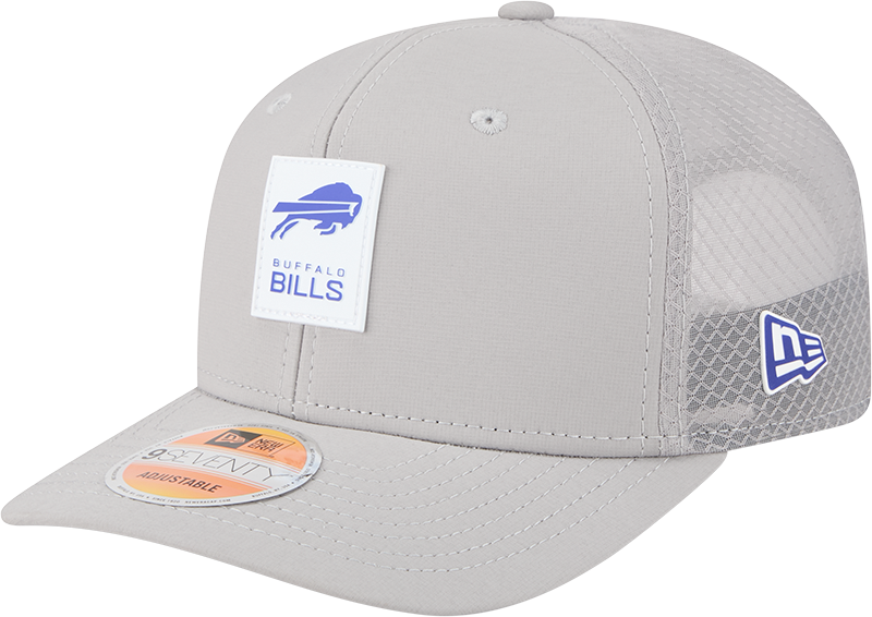 Buffalo Bills 2025 Sideline Hot Weather Gray 9SEVENTY Trucker Hat