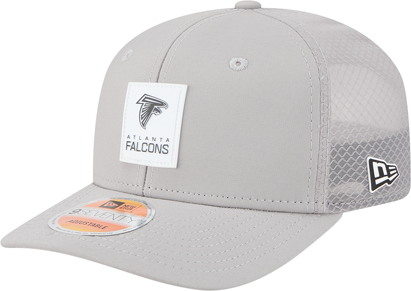 Atlanta Falcons 2025 Sideline Hot Weather Gray 9SEVENTY Trucker Hat