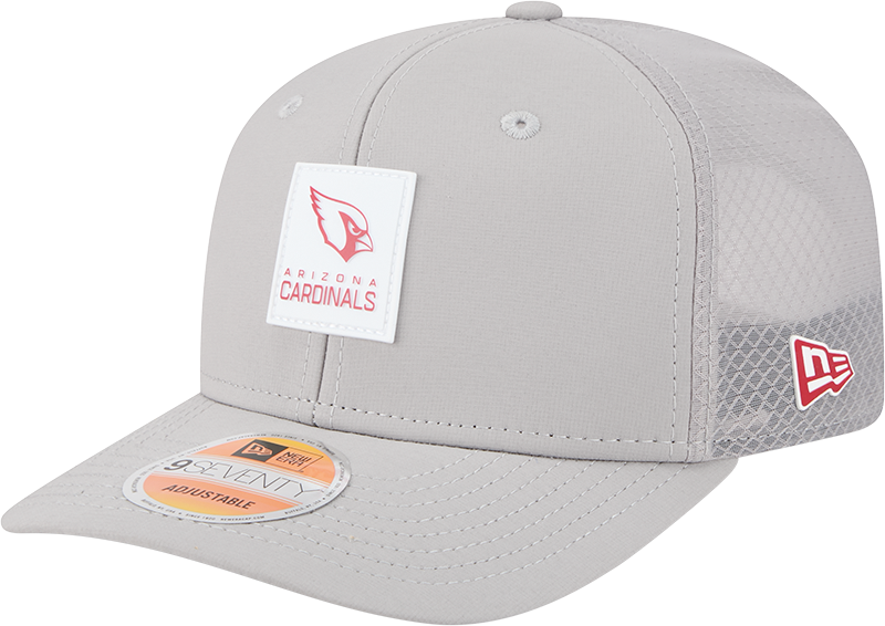 Arizona Cardinals 2025 Sideline Hot Weather Gray 9SEVENTY Trucker Hat