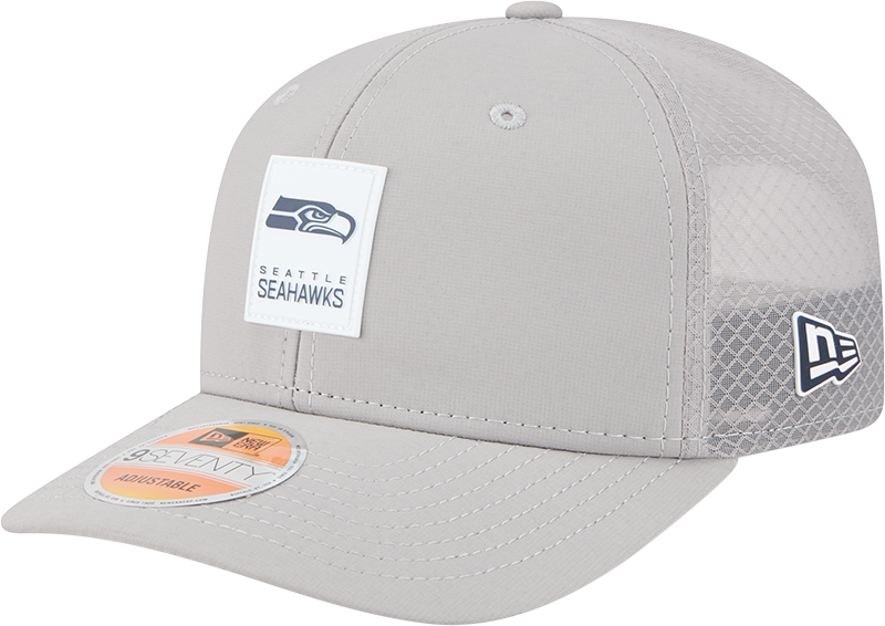 Seattle Seahawks 2025 Sideline Hot Weather Gray 9SEVENTY Trucker Hat