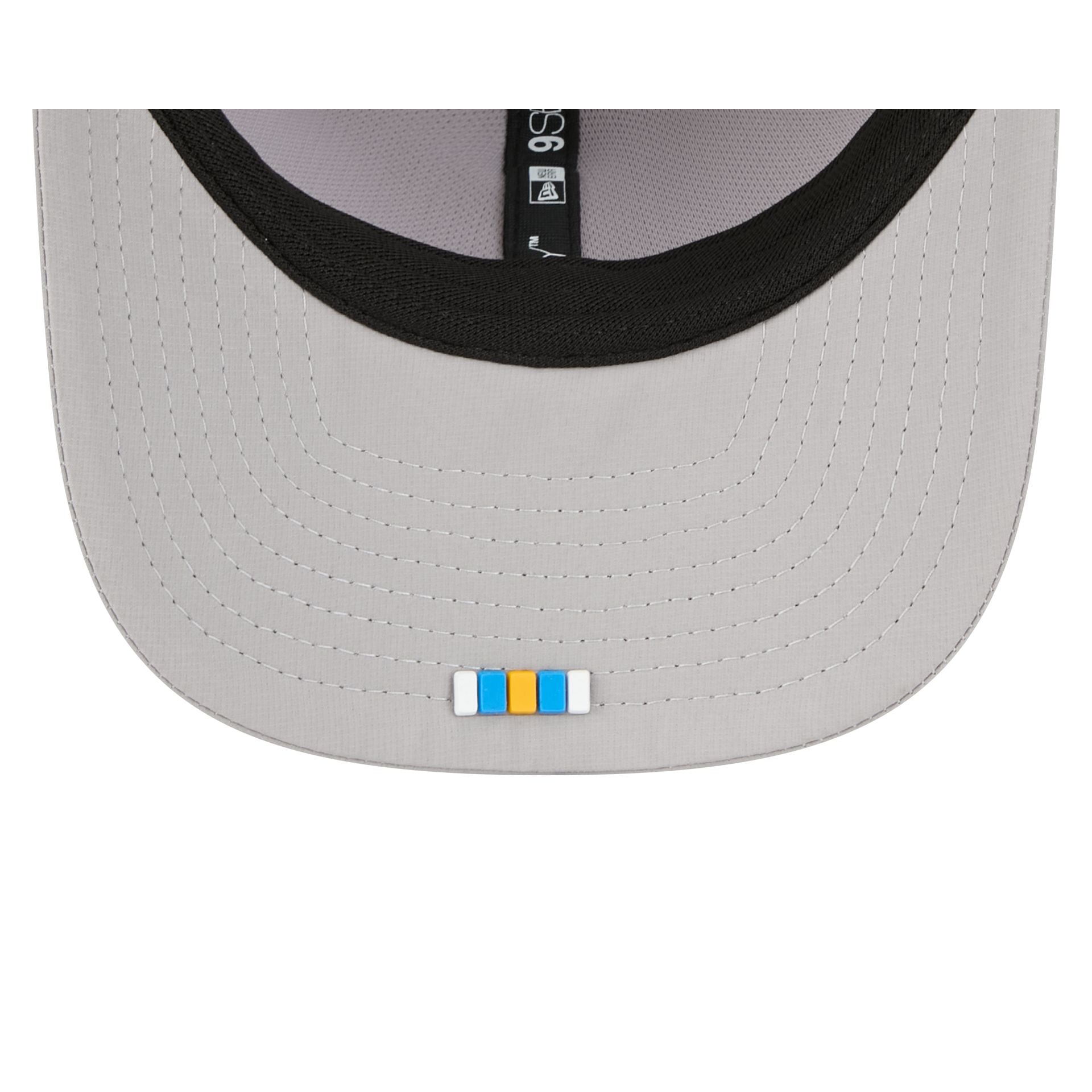 Los Angeles Chargers 2025 Sideline Hot Weather Gray 9SEVENTY Trucker Hat