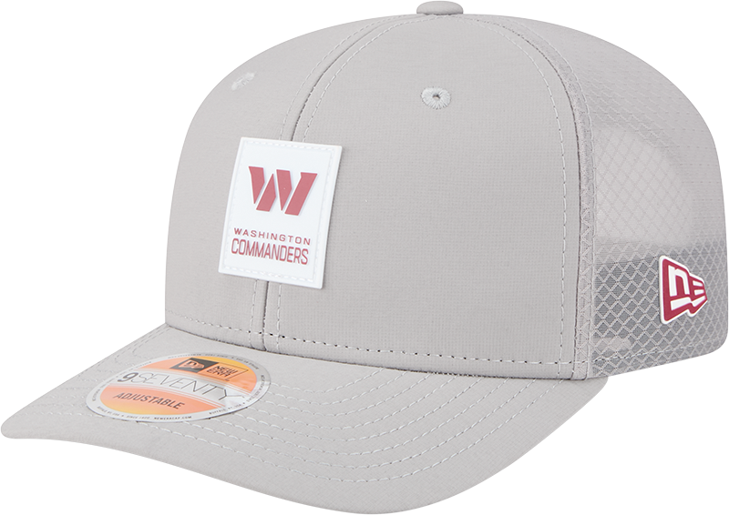 Washington Commanders 2025 Sideline Hot Weather Gray 9SEVENTY Trucker Hat