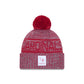 Arizona Cardinals 2025 Sideline Cold Weather Gray Pom Knit Hat