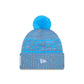 Carolina Panthers 2025 Sideline Cold Weather Gray Pom Knit Hat