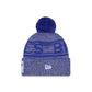 Buffalo Bills 2025 Sideline Cold Weather Gray Pom Knit Hat