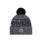Baltimore Ravens 2025 Sideline Cold Weather Gray Pom Knit Hat