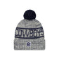 Dallas Cowboys 2025 Sideline Cold Weather Gray Pom Knit Hat