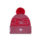 San Francisco 49ers 2025 Sideline Cold Weather Gray Pom Knit Hat