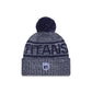 Tennessee Titans 2025 Sideline Cold Weather Gray Pom Knit Hat