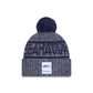 Seattle Seahawks 2025 Sideline Cold Weather Gray Pom Knit Hat