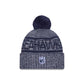 Seattle Seahawks 2025 Sideline Cold Weather Gray Pom Knit Hat