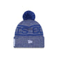 Indianapolis Colts 2025 Sideline Cold Weather Gray Pom Knit Hat