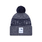 New England Patriots 2025 Sideline Cold Weather Gray Pom Knit Hat