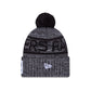 Las Vegas Raiders 2025 Sideline Cold Weather Gray Pom Knit Hat