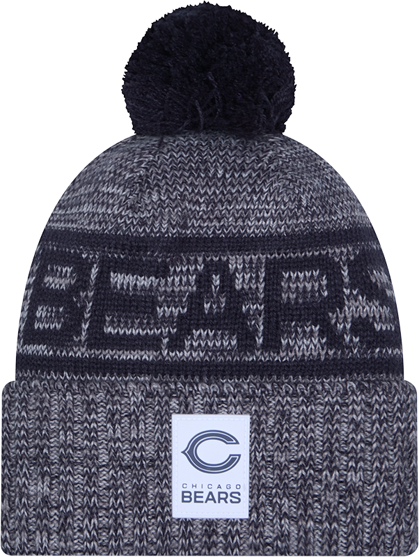 Chicago Bears 2025 Sideline Cold Weather Kids Pom Knit Hat
