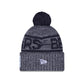 Chicago Bears 2025 Sideline Cold Weather Gray Pom Knit Hat